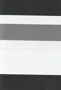 Открытые рулонные шторы день-ночь Салерно, серый 2002 купить в Дубне с доставкой